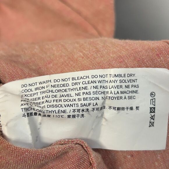 Theory Women Linen Blend Sleeveless Blouse Top Button Shirt Size Medium D050 -6 - Picture 9 of 16